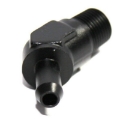1Pcs 45Deg Fuel Oil Gas Line 3/8"NPT Male to 3/8"Hose Barb Fitting Adapter Black