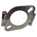 2.48" -2.56" I.D. 2 Bolt Split Pipe Flat Oval Flange Mild Steel New Brand