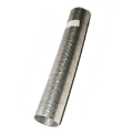 3" 18" Length Galvanized Flexible Exhaust Tubing Flex Pipe +2Pcs Band Clamps