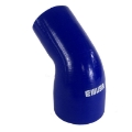 4" to 3'' 45 Degree Elbow Silicone Reducer Coupler Turbo Intake Pipe Blue