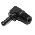(one) 1/8NPT Male to 3/16" Hose Barb 90 Degree Fuel Oil Gas Line Fitting Adapter